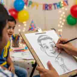 Caricature for kids birthday Celebration