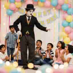 Charlie Chaplin For Kids Birthday Party