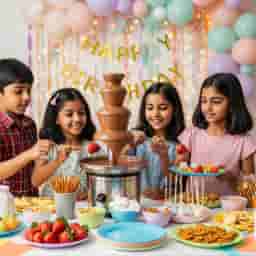 Chocolate Fountain For Kids Birthday Party