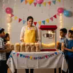 Pop Corn Stall for Kids Birthday Party