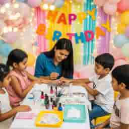 Nail Artist For Kids Birthday Party