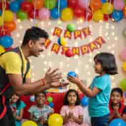 Juggling Artist for Kids Birthday Party
