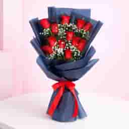 Forever Love 12 Red Roses Bouquet