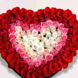 Heart Shape Rose Bouquet for Romantic Gifting