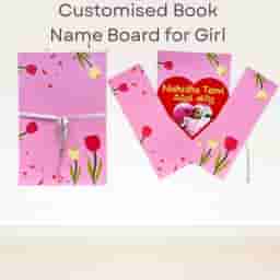 Customised Book Name Board for Girl