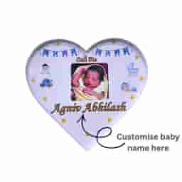 Heart Shape Baby Name Reveal Board