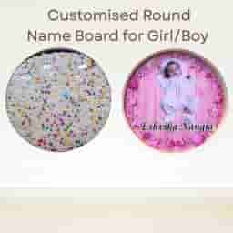 Customizd Round Board for Name Reveal
