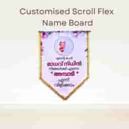 Customized Scroll Flex Name Board