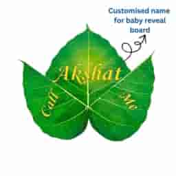 Cute Leaf Baby Name Board