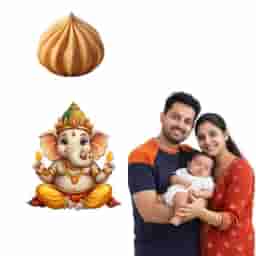 Ganesh ji & Modak Name Board 
