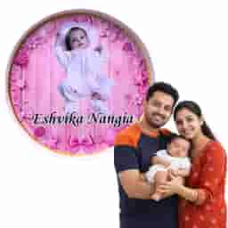 Customizd Round Board for Name Reveal