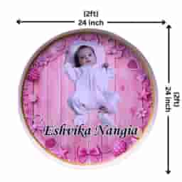 Customizd Round Board for Name Reveal