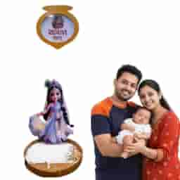 Cute Radha Ji Baby Name Reveal Board