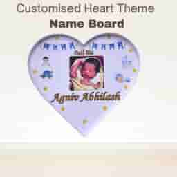 Heart Shape Baby Name Reveal Board