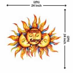 Sun Shape Name Board for Newborn