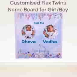 Baby Twins Flex Name Board