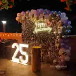 25th Anniversary Sequence Decor