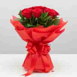 Bunch of 8 Red Roses