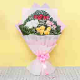 Mixed Color Roses for Birthday