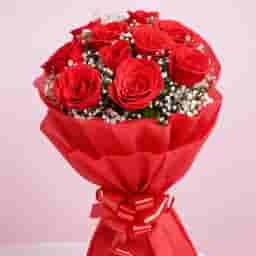 Roses with Truffle Cake Combo