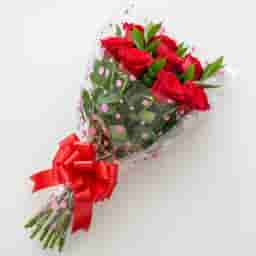 Simple Red Rose Bouquet