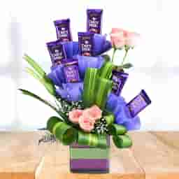 Dairy Milk Rose Bouquet