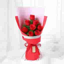 Red Rose Flower Bouquet Delivery in Gurgaon