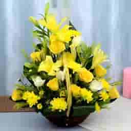 Fragrant Yellow Floral Arrangements