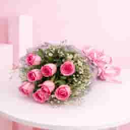 Dreamy Pink Rose Bunch