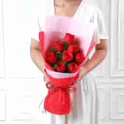 Red Rose Flower Bouquet Delivery in Gurgaon