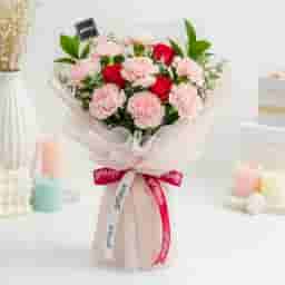 Bright Roses in a Bouquet