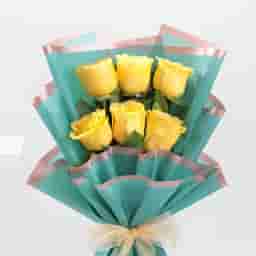 Yellow Rose Bouquet in Ahmedabad