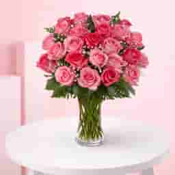 Simple Pink Rose Bouquet