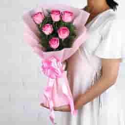 Pink Rose Bouquet Delivery in Jaipur