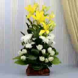 Serene Dreams Floral Basket