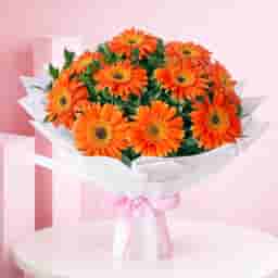 Dazzling Orange Gerberas