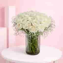 White Rose Flower Bouquet