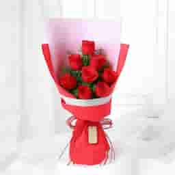 Wrapped Red Roses Bouquet in Pune