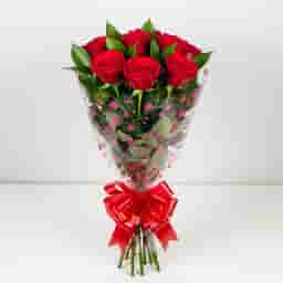 Simple Red Rose Bouquet
