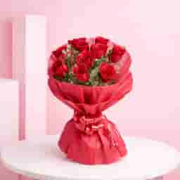 8 Red Roses Bouquet