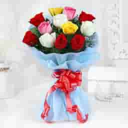 mixed rose flower bouquet delivery in Mumbai