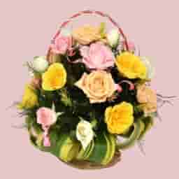 Majestic Roses Basket Arrangements
