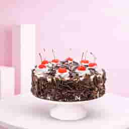 White & Red Rose Blooms with Cake Combo