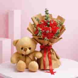 Carnation Bliss with Teddy