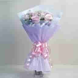 Pink Roses Bunch
