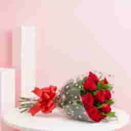 Simple Red Rose Bouquet