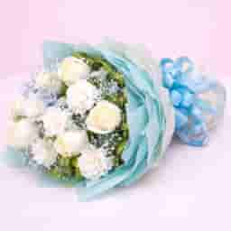 Touch of Luxury White Roses