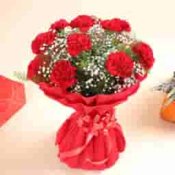 Red Carnations Bouquet