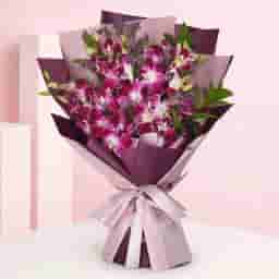 Purple Bloom with Teddy