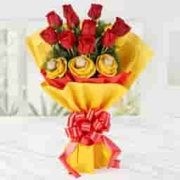 Chocolate Lover Rose Bouquet